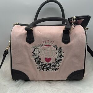 Juicy couture heritage satchel pink clay/chocolate